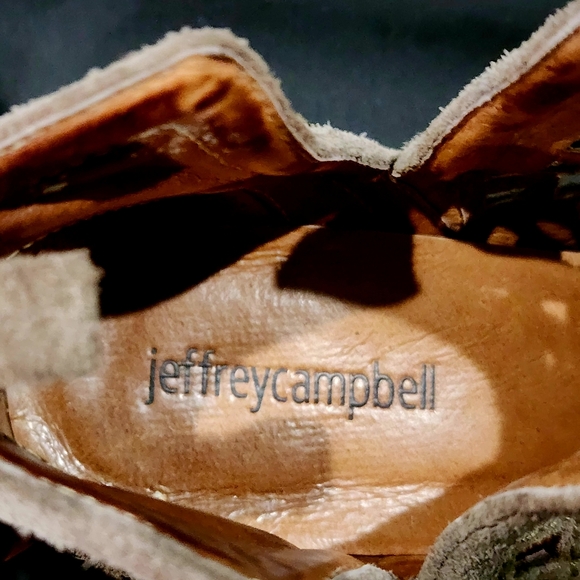 JEFFREY CAMPBELL | Taggart Suede Cut Out Booties | Taupe | Size 7 - Picture 4 of 8
